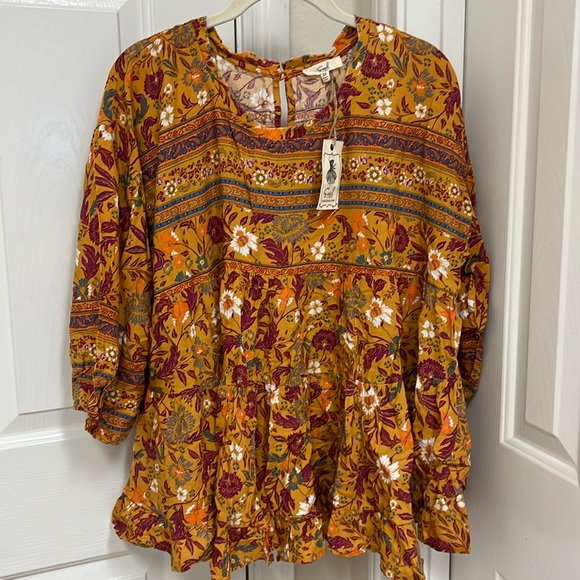 Easel Baby Doll Plus Size Top - Picture 1 of 6